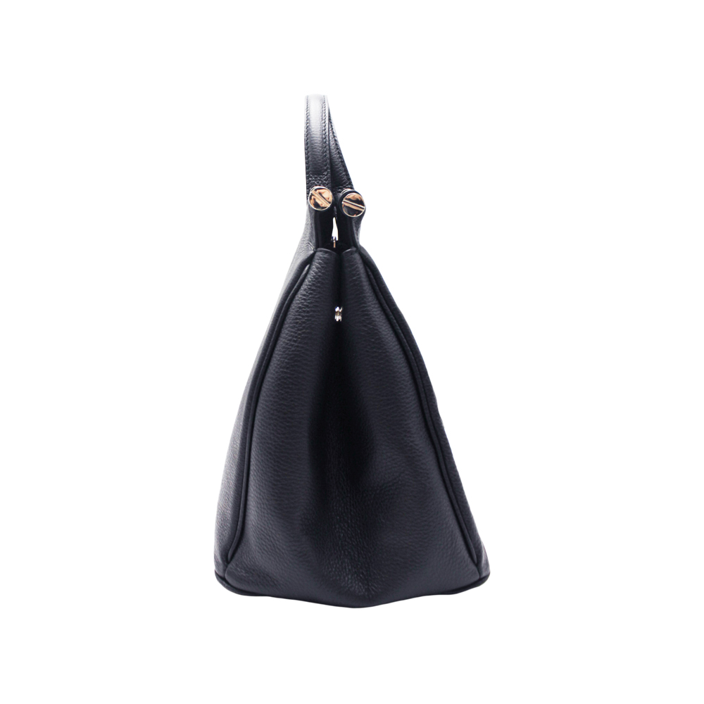 Leather Bag with Heart Padlock -Made in Italy- Leather Bag with Heart Padlock -Made in Italy-