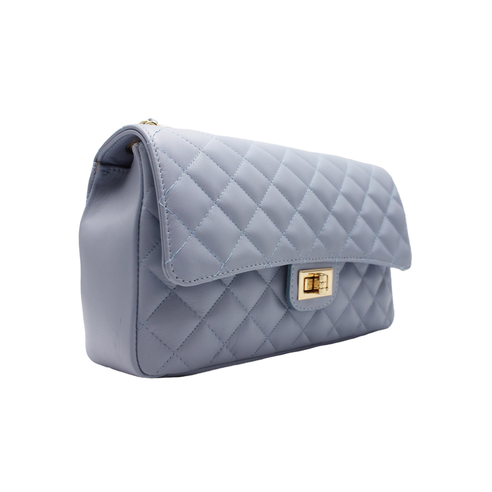 Quilted Leather Bag -Made in Italy- Quilted Leather Bag -Made in Italy-