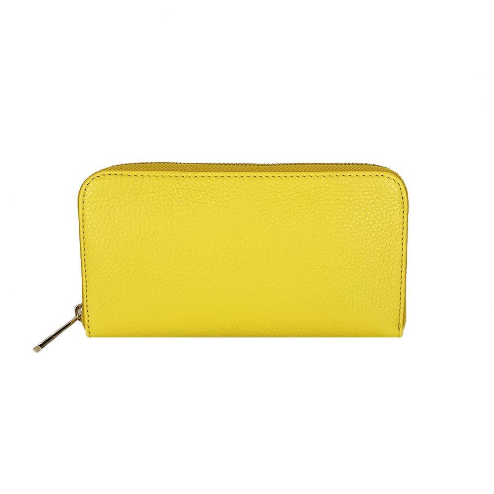 Rectangular Leather Wallet -Made in Italy- Rectangular Leather Wallet -Made in Italy-