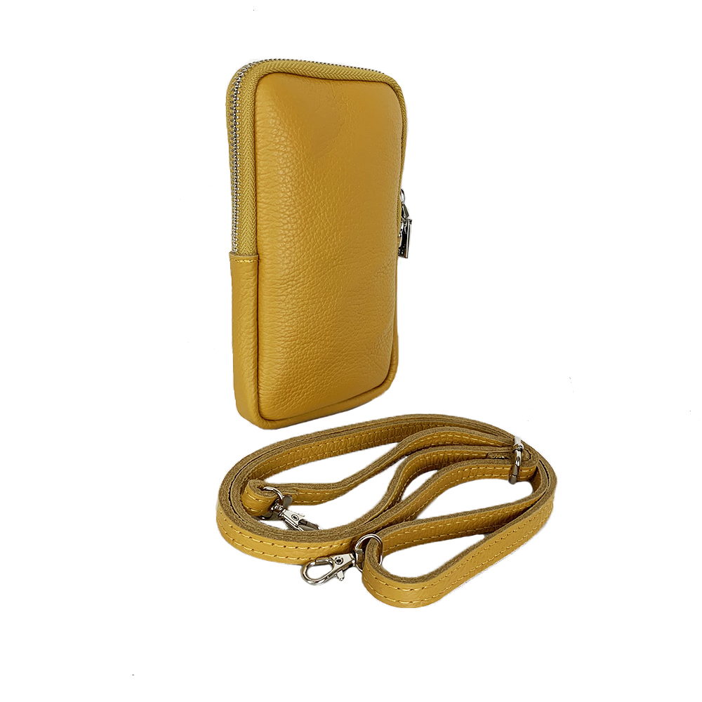 Leather Phone Holder -Made in Italy- Leather Phone Holder -Made in Italy-