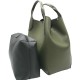 Leather Bag with Double Handle -Made in Italy-