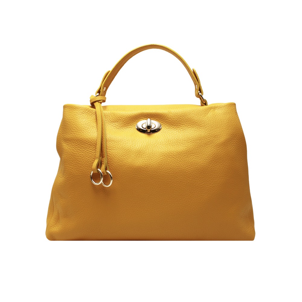 Leather Bag with Pendants -Made in Italy- Leather Bag with Pendants -Made in Italy-