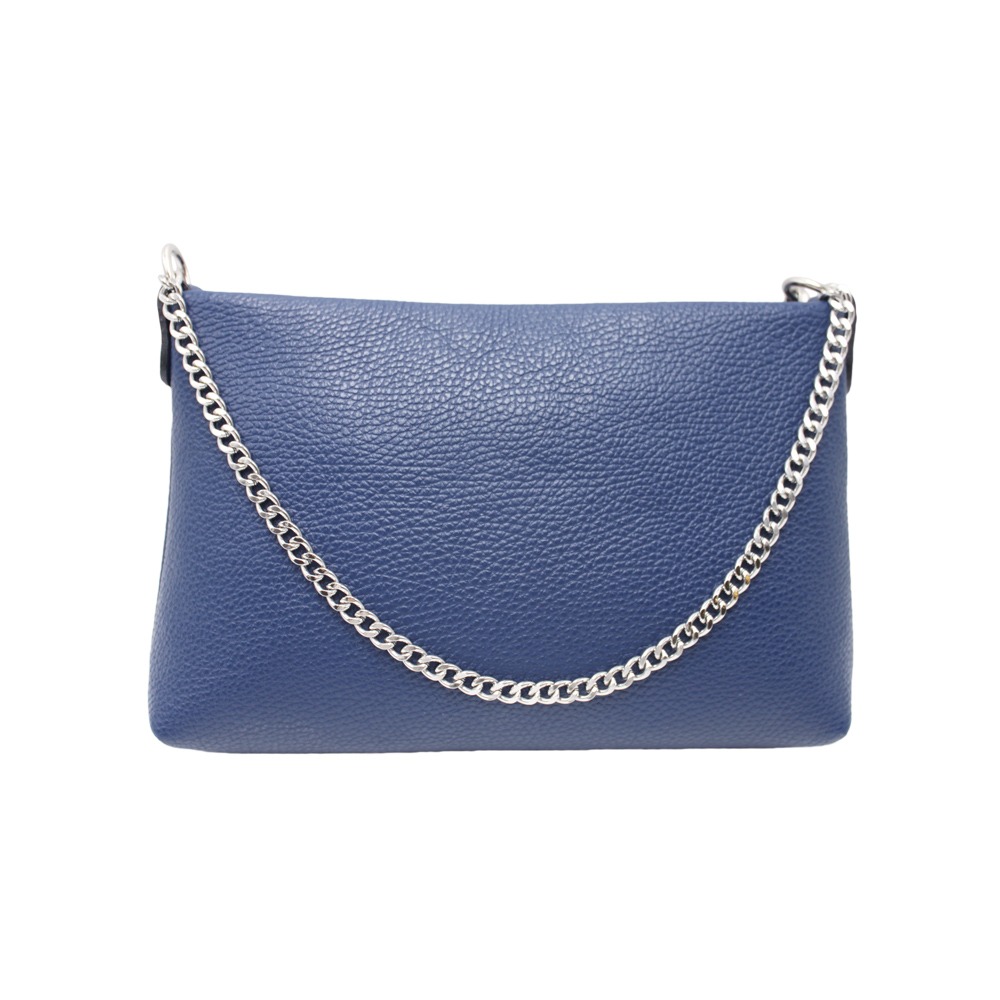 Leather Shoulder Bag -Made in Italy- Leather Shoulder Bag -Made in Italy-
