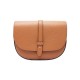 Leather Crescent Crossbody Bag -Made in Italy-