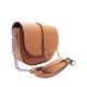 Leather Crescent Crossbody Bag -Made in Italy-