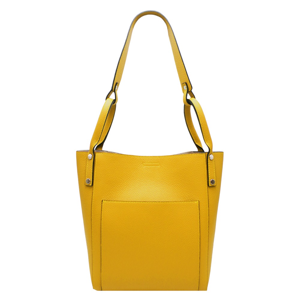 Elegant Shopper Bag in Leather -Made in Italy- Elegant Shopper Bag in Leather -Made in Italy-