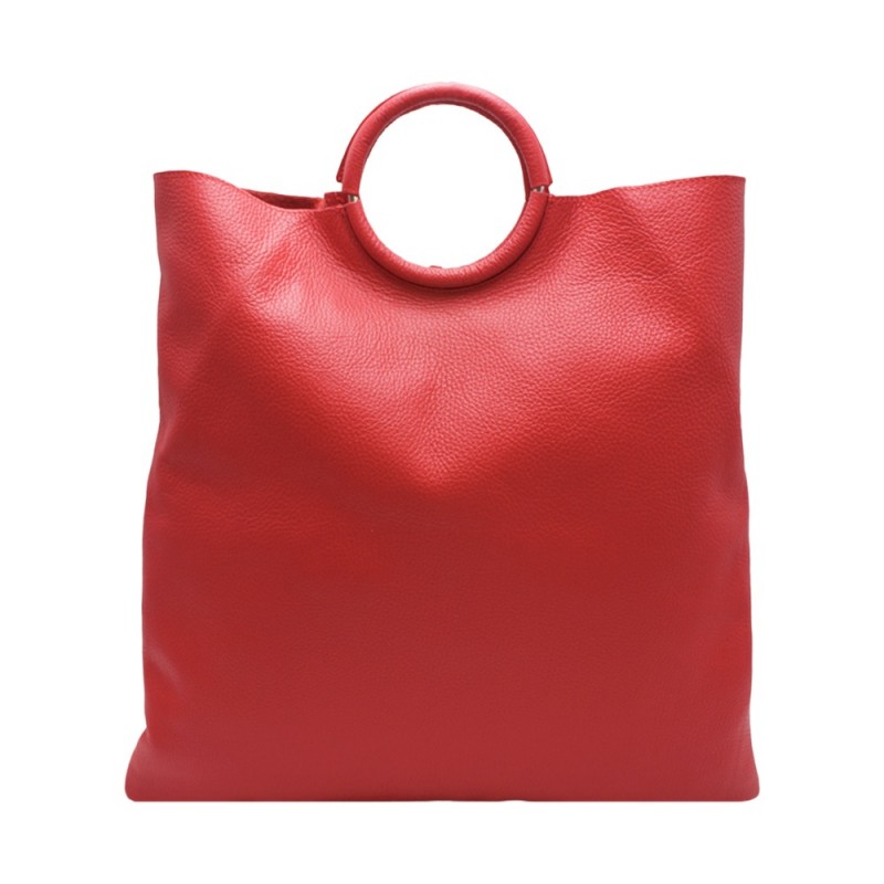 Soft Bag with Round Handles -Made in Italy-