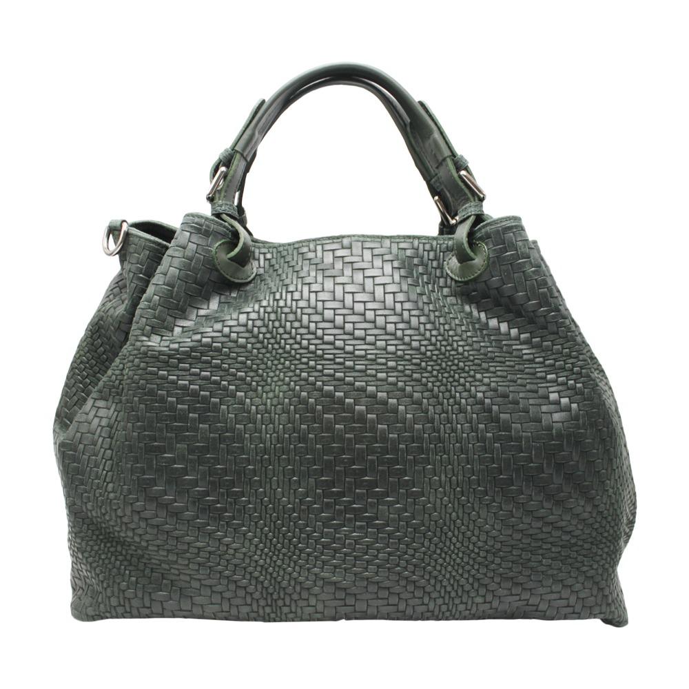 Mosaic Effect Leather Bag -Made in Italy- Mosaic Effect Leather Bag -Made in Italy-