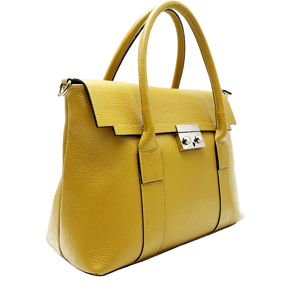 Genuine Leather Handbag -Made in Italy- Genuine Leather Handbag -Made in Italy-
