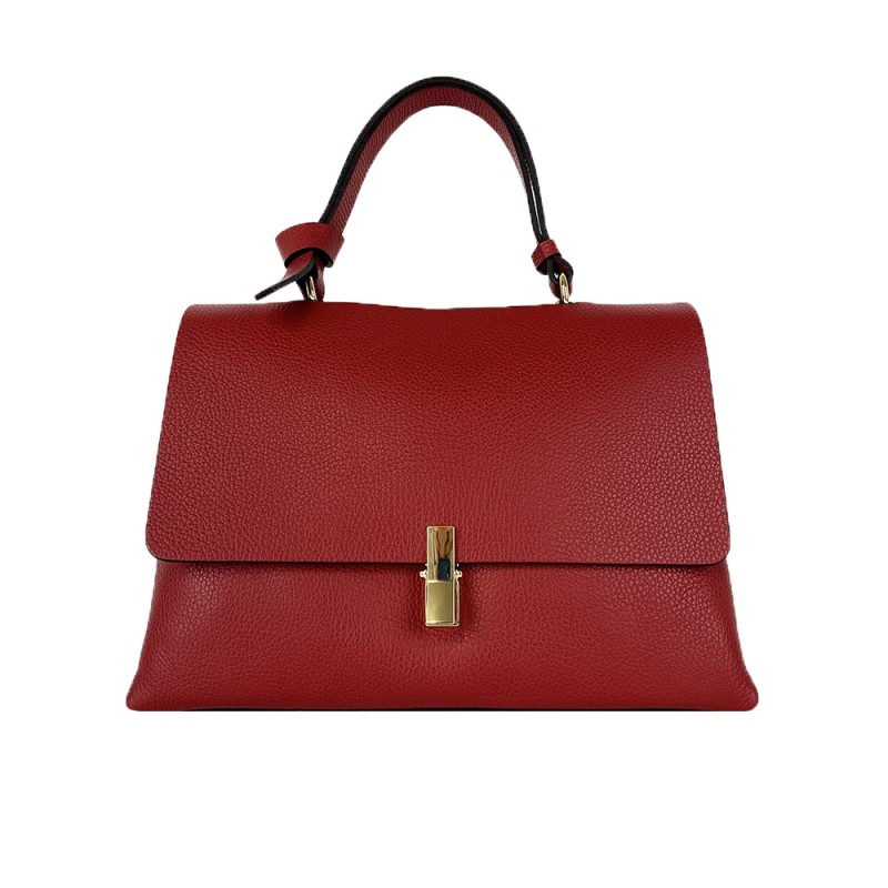 Elegant Leather Handbag -Made in Italy-