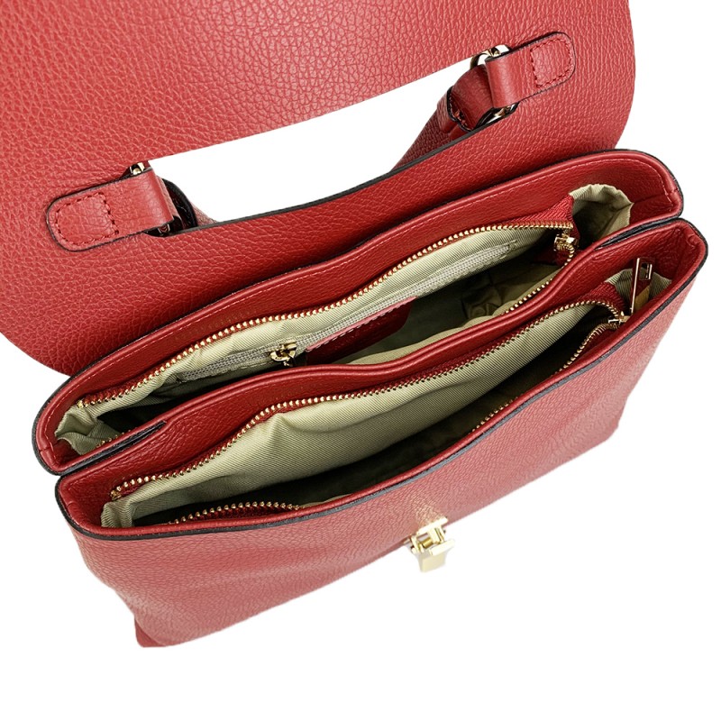 Elegant Leather Handbag -Made in Italy-