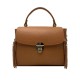 Leather Bag with Side Zippers -Made in Italy-