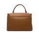 Leather Bag with Side Zippers -Made in Italy-