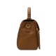 Leather Bag with Side Zippers -Made in Italy-