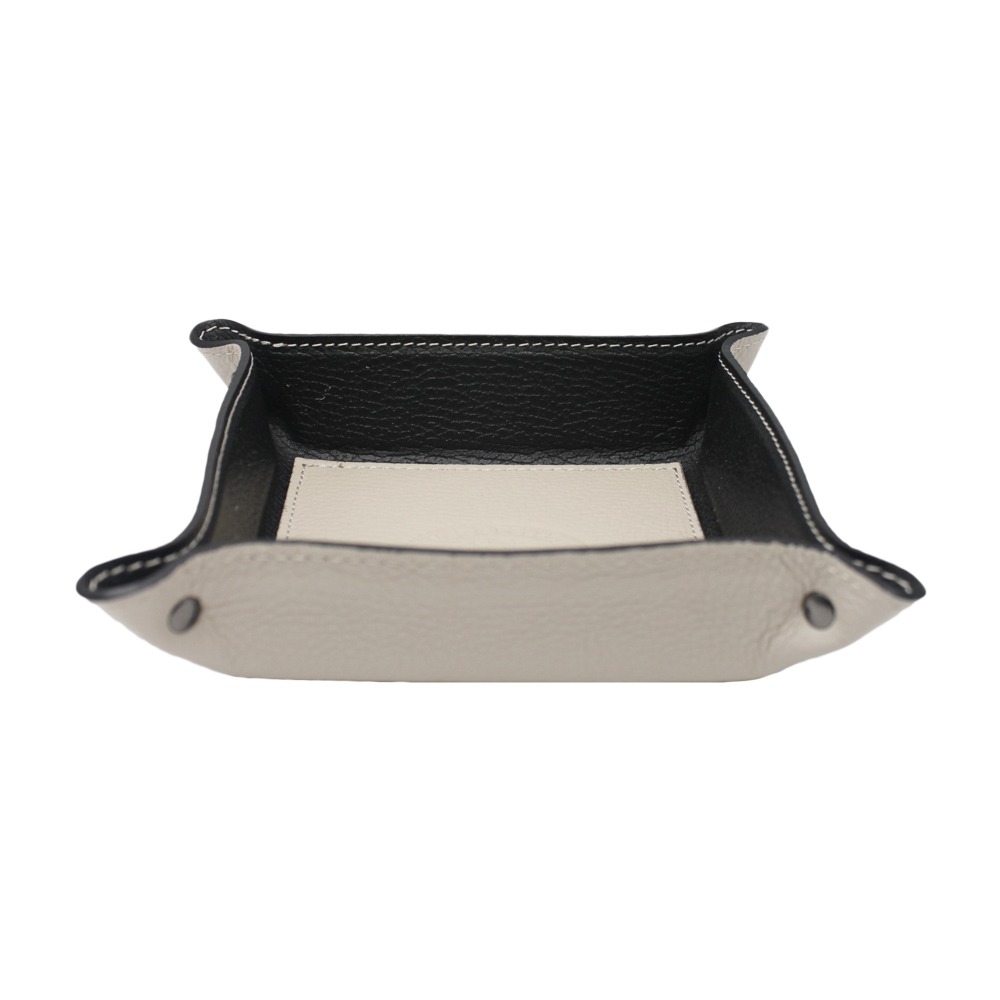 Leather Square Tray -Made in Italy- Leather Square Tray -Made in Italy-