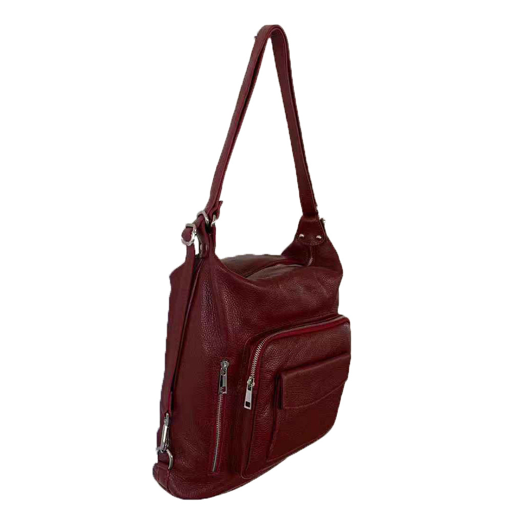 Leather Shoulder Bag / Backpack -Made in Italy- Leather Shoulder Bag / Backpack -Made in Italy-