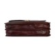Buffered Vintage Leather Briefcase -Made in Italy-