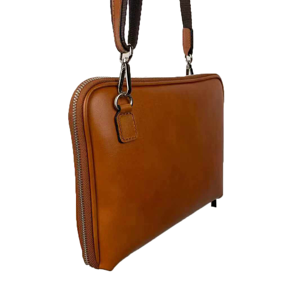 Leather Shoulder Bag -Made in Italy- Leather Shoulder Bag -Made in Italy-