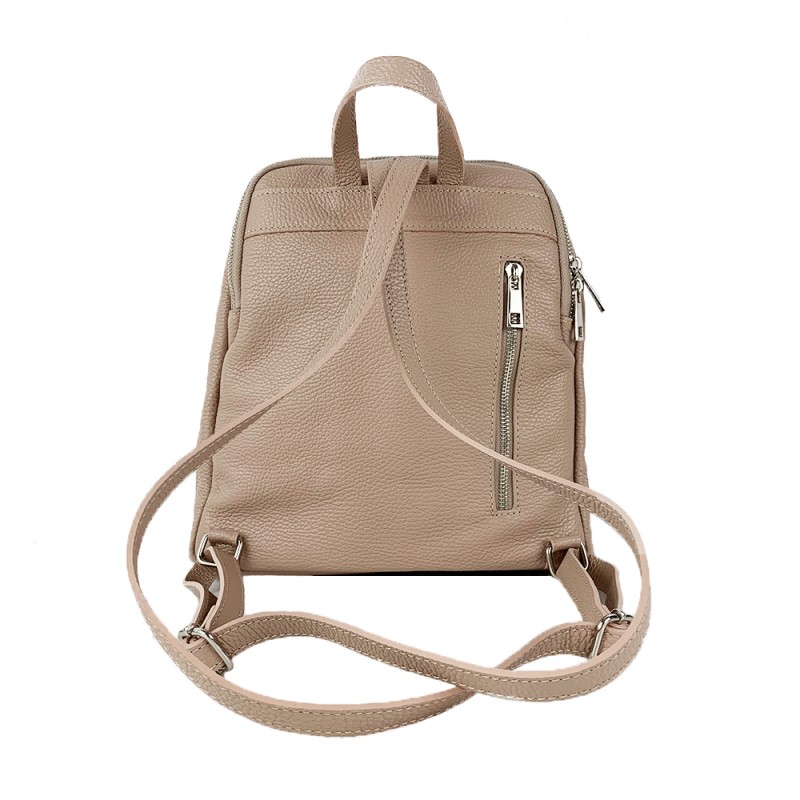 Leather Backpack -Made in Italy-