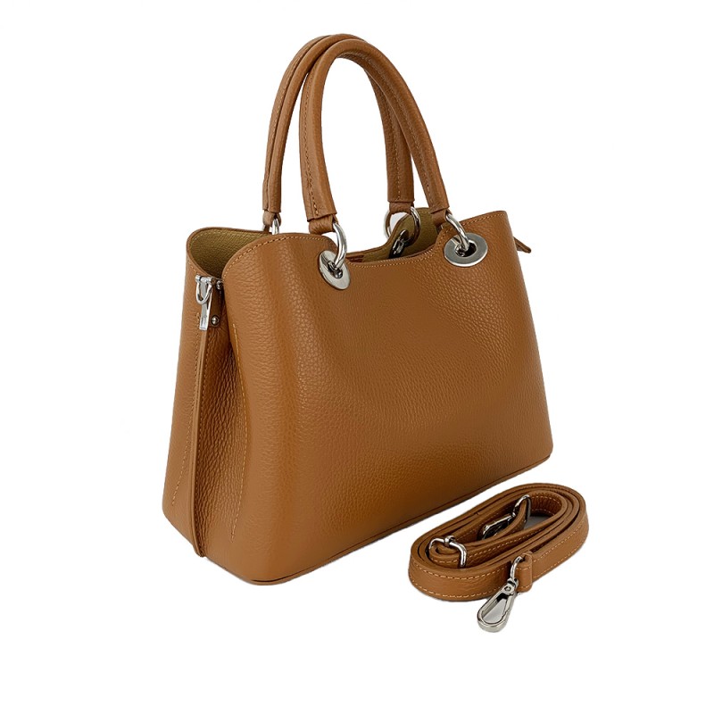Leather Handbag -Made in Italy-
