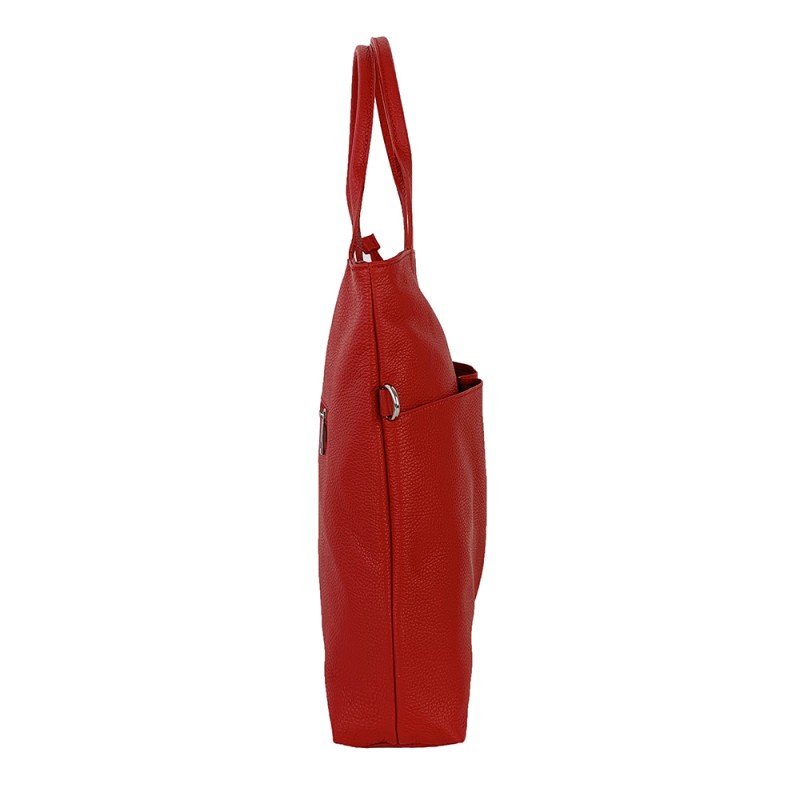 Leather Shopper Bag -Made in Italy-