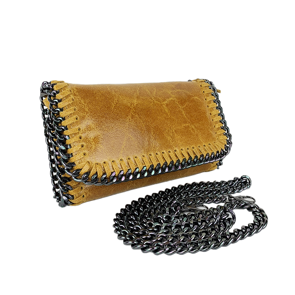 Leather Clutch Bag -Made in Italy- Leather Clutch Bag -Made in Italy-