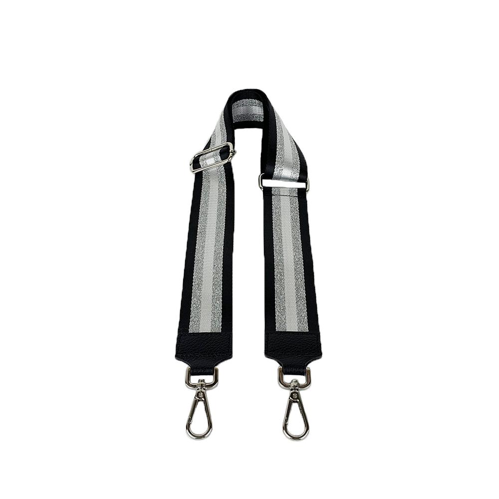 Tracolla in Tessuto con Dettagli in Argento -Made in Italy-