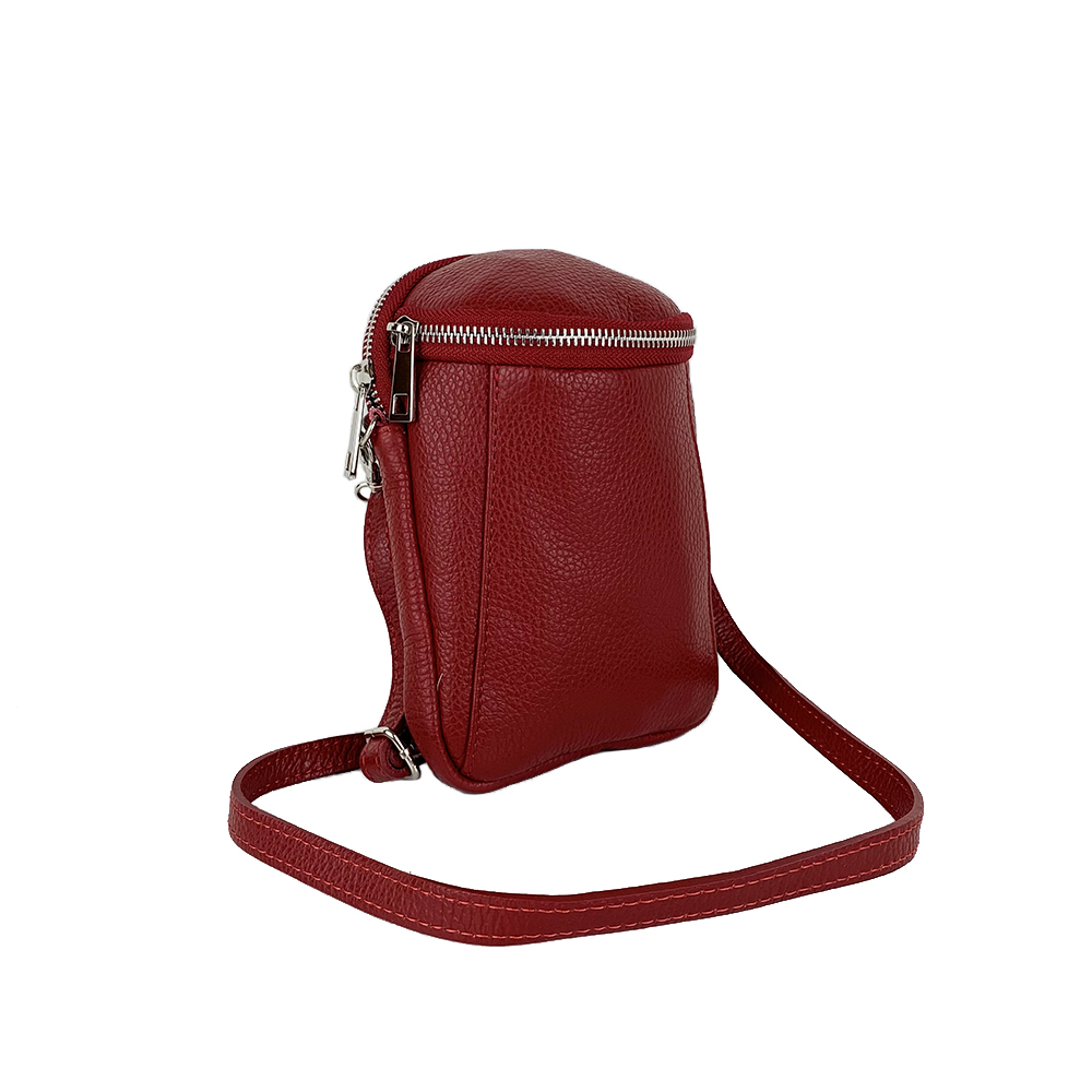 Leather Mobile Phone Holder with Double Compartment Leather Mobile Phone Holder with Double Compartment