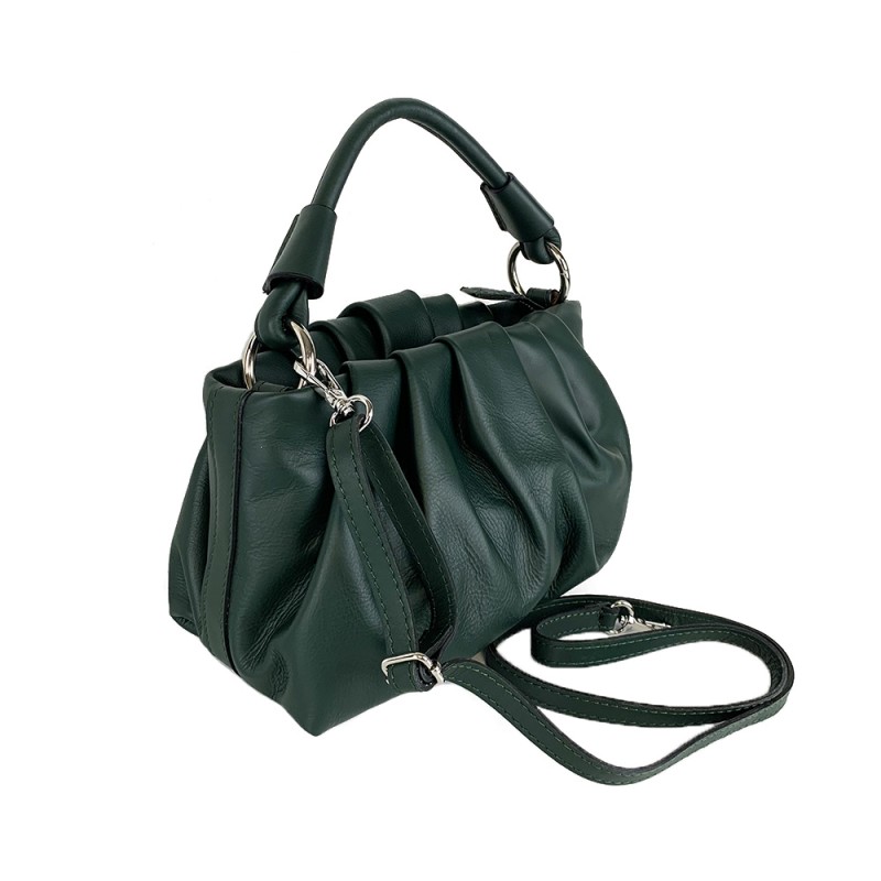 Cloud Shape Leather Handbag -Made in Italy-