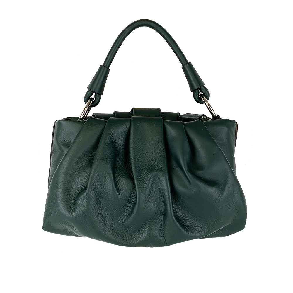 Cloud Shape Leather Handbag -Made in Italy- Cloud Shape Leather Handbag -Made in Italy-