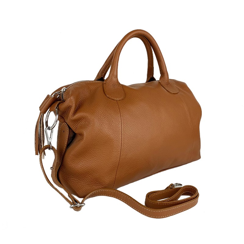 Soft Leather Handbag -Made in Italy-