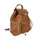 Leather Backpack with Front Pockets -Made in Italy-