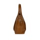Leather Handbag with Side Pockets -Made in Italy-