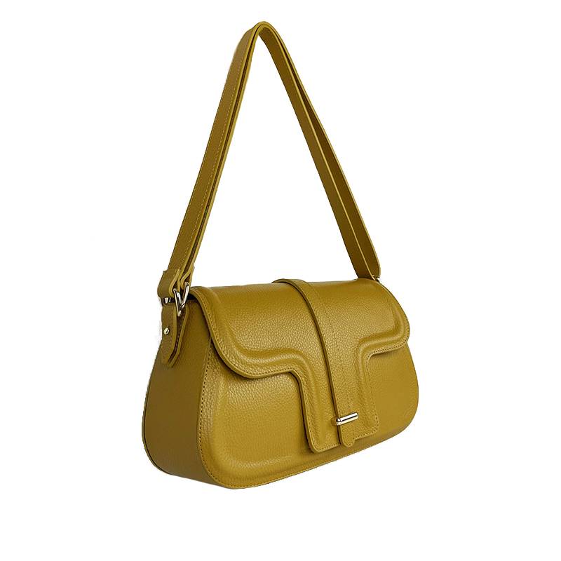 Leather Shoulder/Shoulder Bag -Made in Italy-