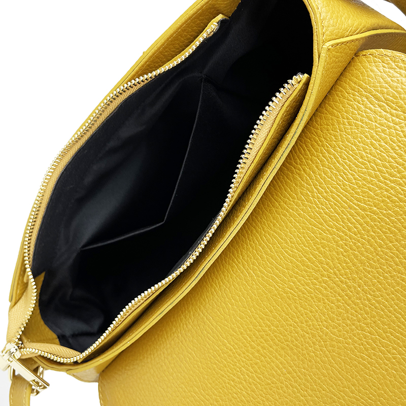 Leather Shoulder/Shoulder Bag -Made in Italy-