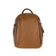 Leather Backpack with Side Pockets -Made in Italy-