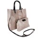 Shopping Handbag in Woven Printed Leather -Made in Italy-