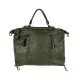 Vintage Washed Leather Handbag -Made in Italy-