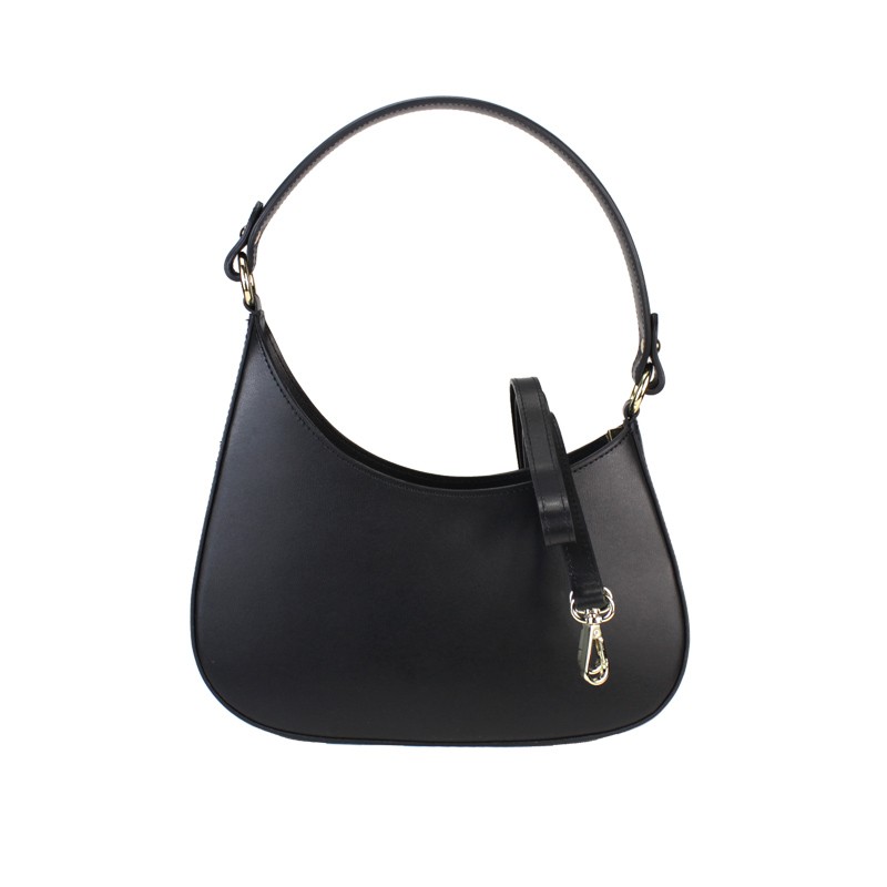 Shoulder Bag in Rigid Leather -Made in Italy-