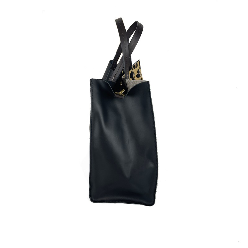 Borsa Shopping a Mano in Cavallino Animalier -Made in Italy-