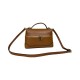 Mini Borsa in Vera Pelle con Cerniera Frontale  -Made in Italy-