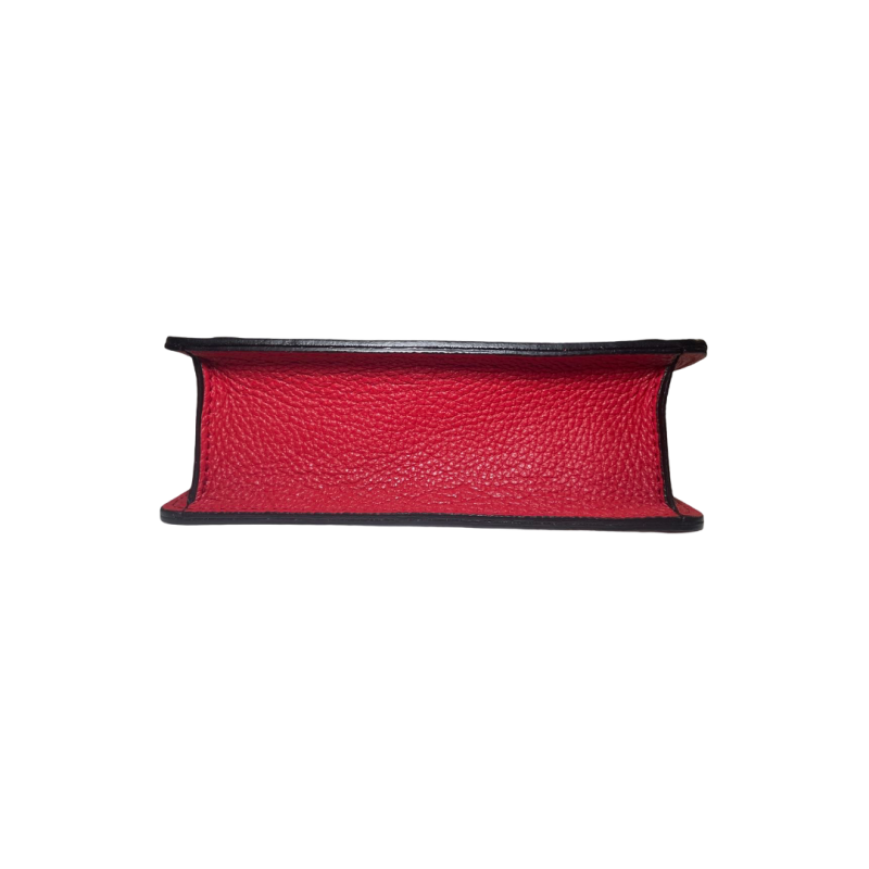 Mini Borsa in Vera Pelle con Fibbia Frontale -Made in Italy- 