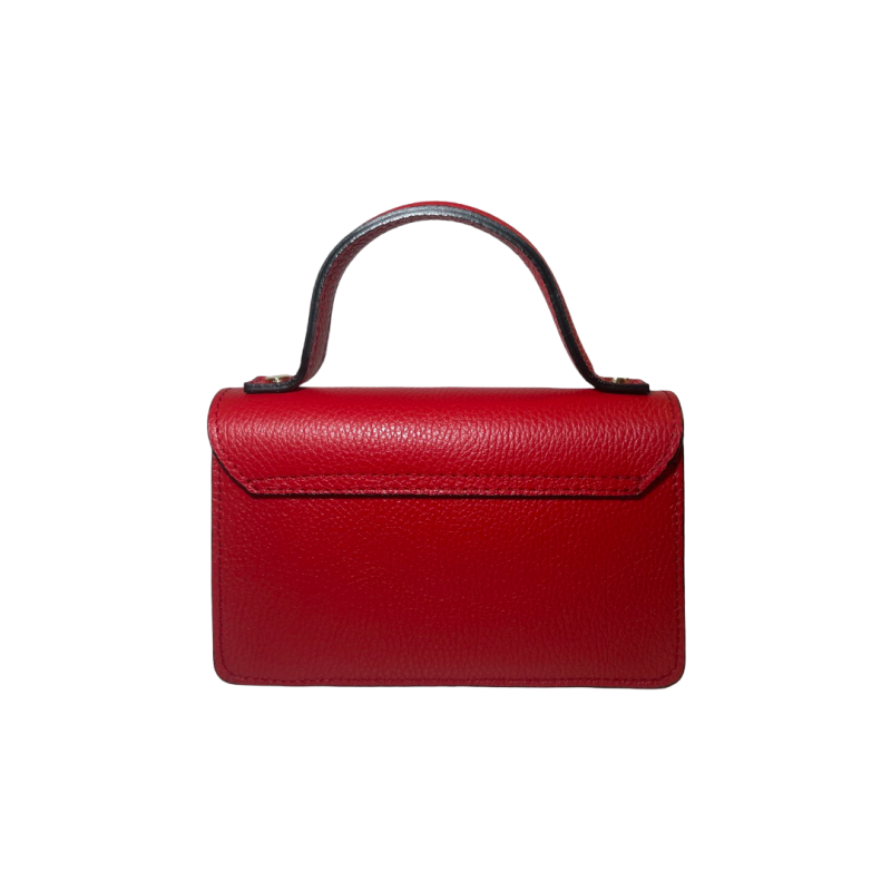 Mini Borsa in Vera Pelle con Fibbia Frontale -Made in Italy- 
