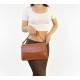 Borsa a Spalla e Tracolla con Patta in Vera Pelle -Made in Italy-