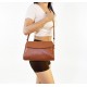 Borsa a Spalla e Tracolla con Patta in Vera Pelle -Made in Italy-