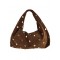 Borsa Hobo in Suede con Borchie Dorate – Borse in Pelle Made in Italy all’Ingrosso