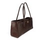 Borsa a Spalla in Vera Pelle Stampa Coccodrillo Made in Italy Borsa a Spalla in Vera Pelle Stampa Coccodrillo Made in Italy