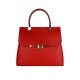 Smooth Leather Handbag -Made in Italy-