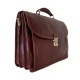 Buffered Leather Business Bag -Made in Italy-