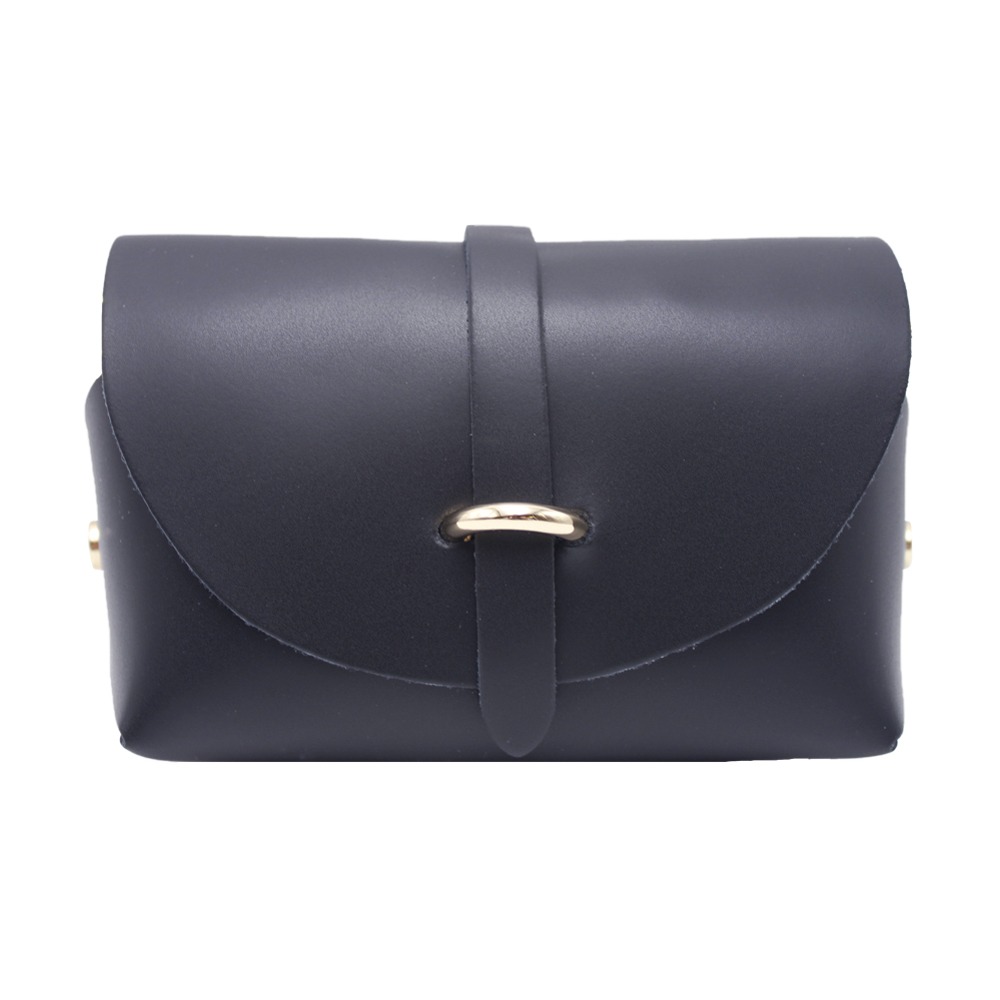 Black ruga leatherh shoulder bag for wholesale